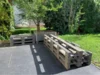 Holzpaletten auf Terrasse