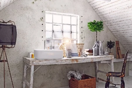 Rustikaler Dachbodenraum