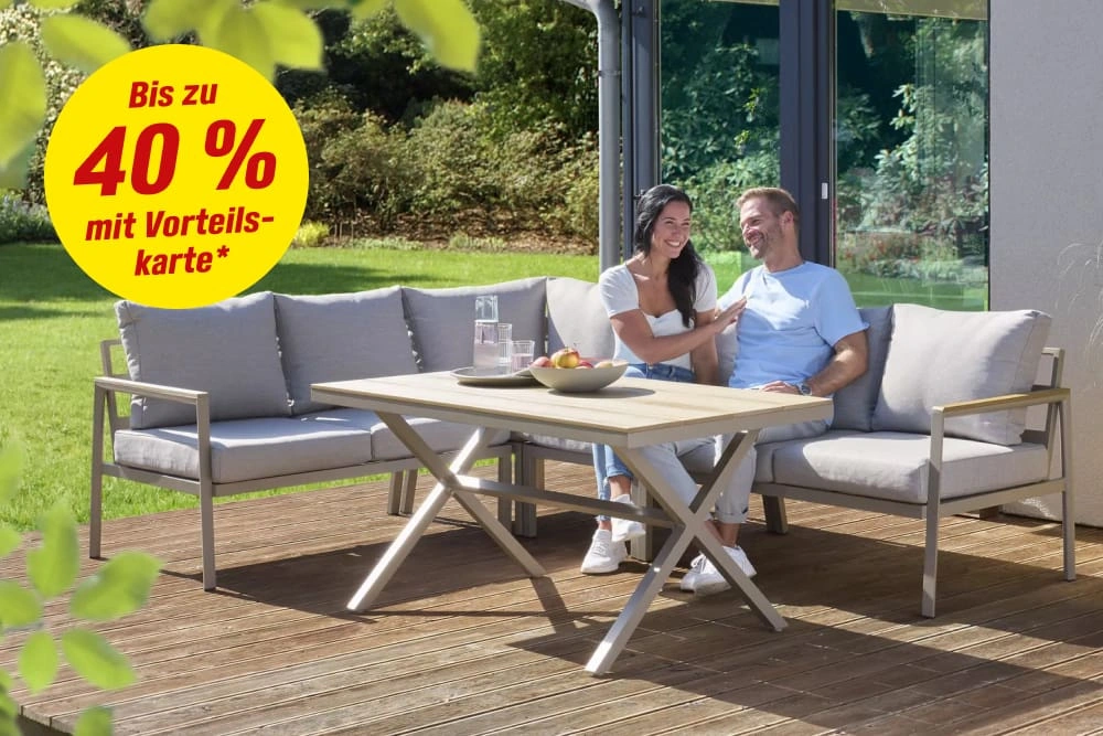 Bis zu 40 % mit Vorteilskarte*