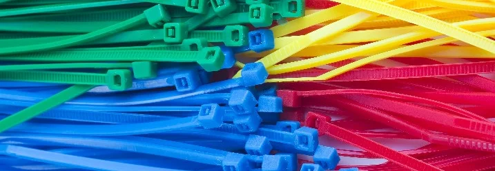 Bunte Kabelbinder
