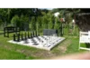 Großes Schachspiel im Garten