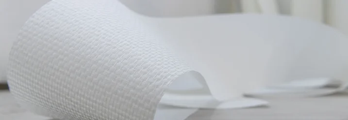 Rolle weiße Glasfasertapete