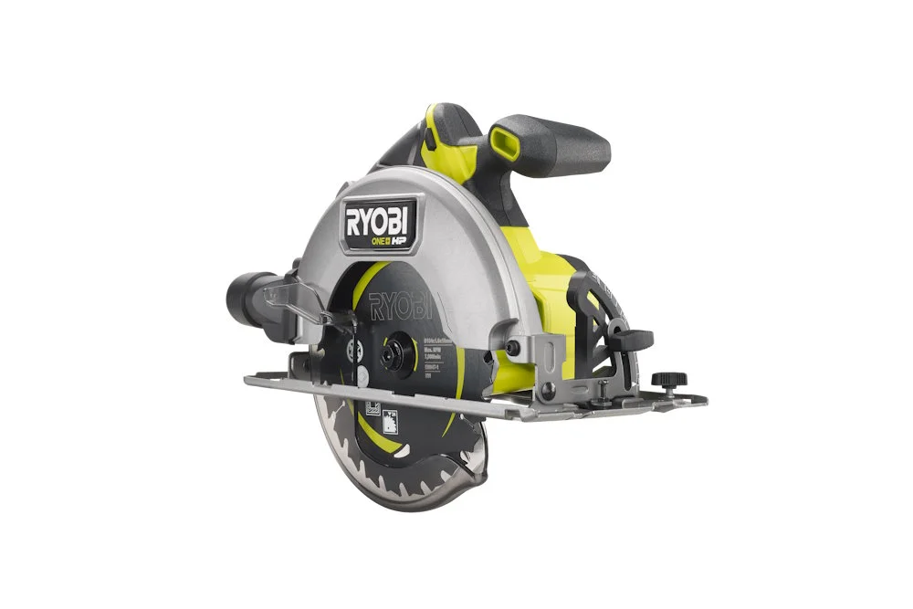 Gelbe und graue Handkreissäge