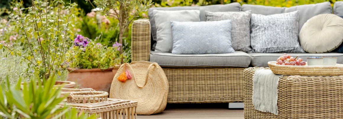 Gemütliche Gartenmöbel