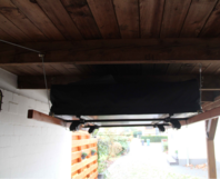 Stauraum unter Carport-Dach