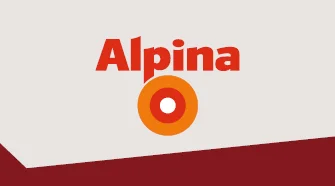 Rotes Logo mit Kreisformen