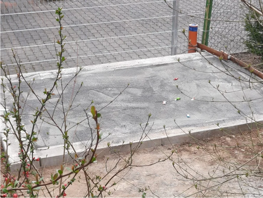 Fundament für ein Gartenhaus