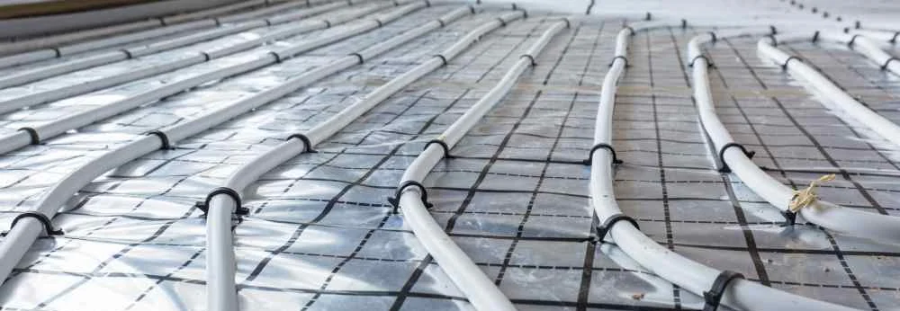 Fußbodenheizung im neuen Wohnhaus