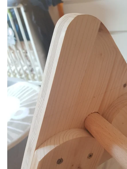 Holzstruktur Kletterdreieck