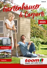 toom Katalog Gartenhäuser und Carports 2025