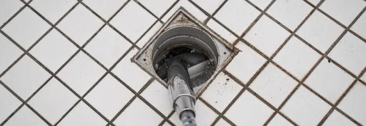 Duschabfluss mit Schlauch