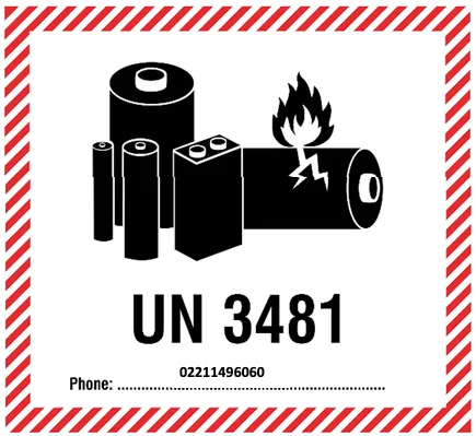 Gefährliche Batterien UN-Nummer
