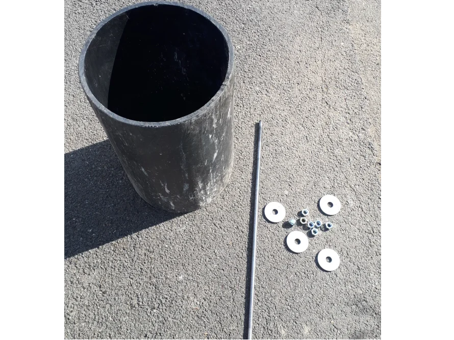 Rohr, Stange, Schrauben und Muttern