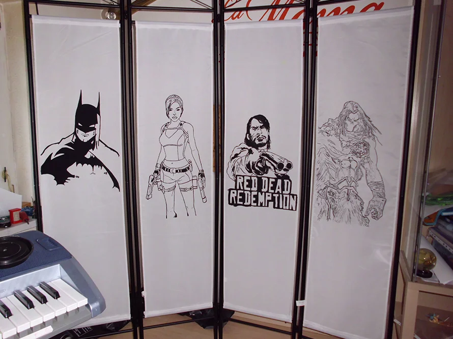 Paravent als Blickfang