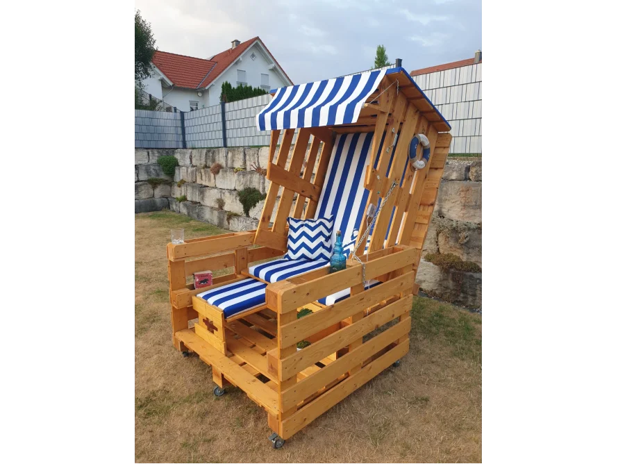 Strandkorb aus Paletten