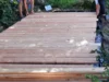 Holzterrasse wird gebaut