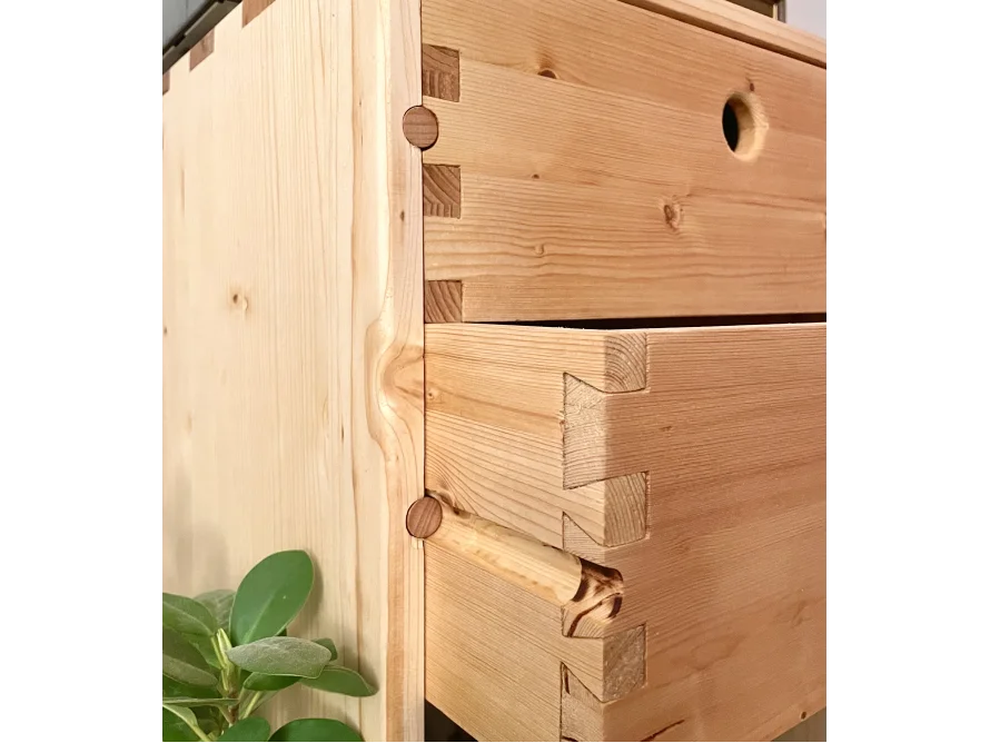 Holzverbindungen einer Schublade