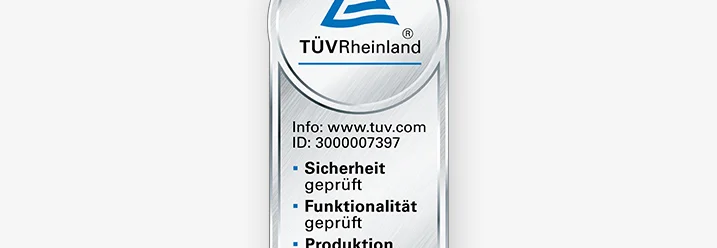 Prüfsiegel für geprüfte Sicherheit