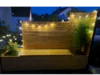 Gartenbank mit Beleuchtung