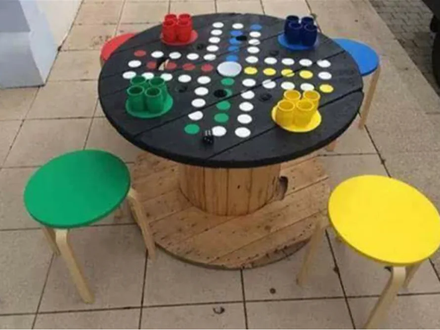 Mensch ärgere Dich nicht für den Garten