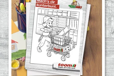 Ausmalbild Person mit Einkaufswagen