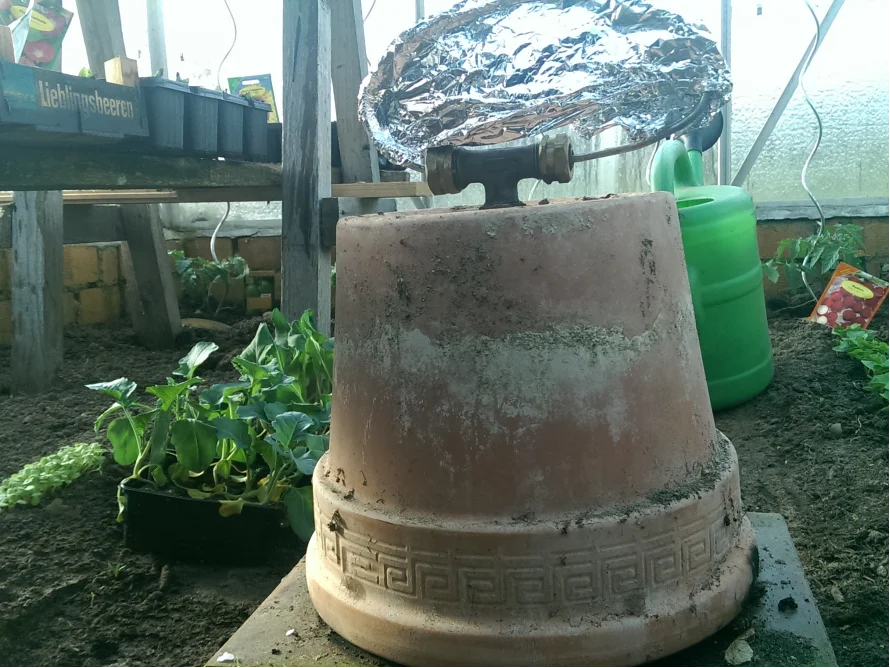 Heizung für das Gewächshaus