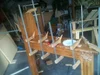 Holzkonstruktion mit Schraubzwingen