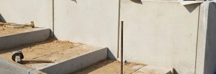 Fundament und Stufen aus Beton