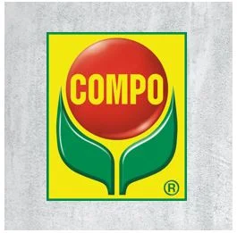 Logo mit rotem Kreis und grünen Blättern