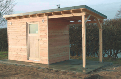 Blockbohnlenhaus selber bauen Ein selbstgebautes Blockbohlenhaus