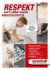 Collage mit vier Bildern zum Thema Fliesen verlegen