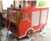 Feuerwehrauto für den Vatertag