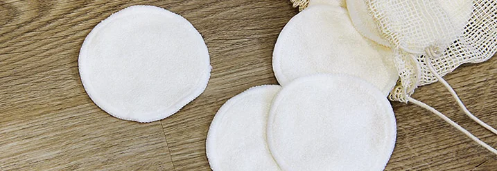 Wiederverwendbare Wattepads aus Stoff