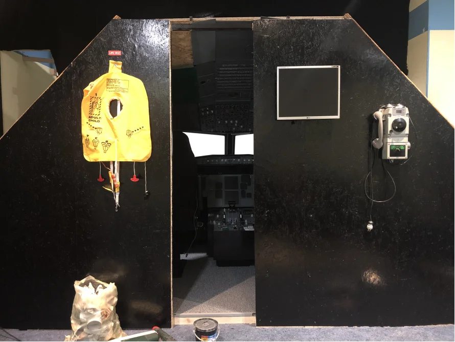 Einfacher Flugsimulator Cockpit