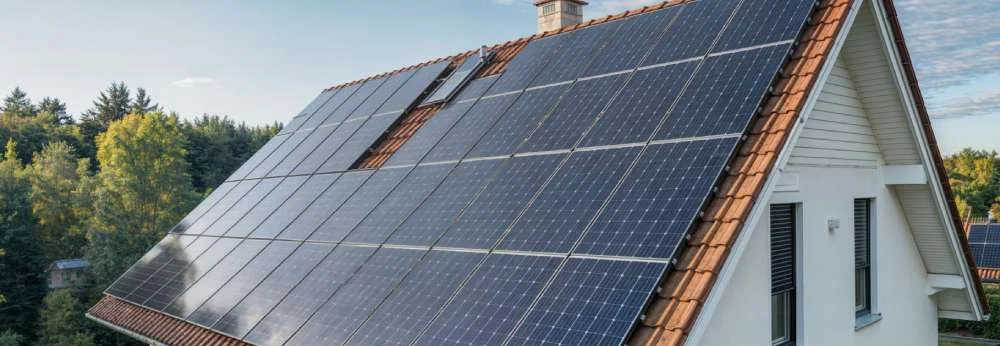 Solarmodule auf dem Dach