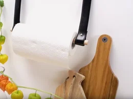 Küchenrollenhalter aus Leder