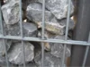 Gabionenwand mit Metallrahmen