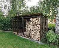 Holzschober selbst geplant und gebaut