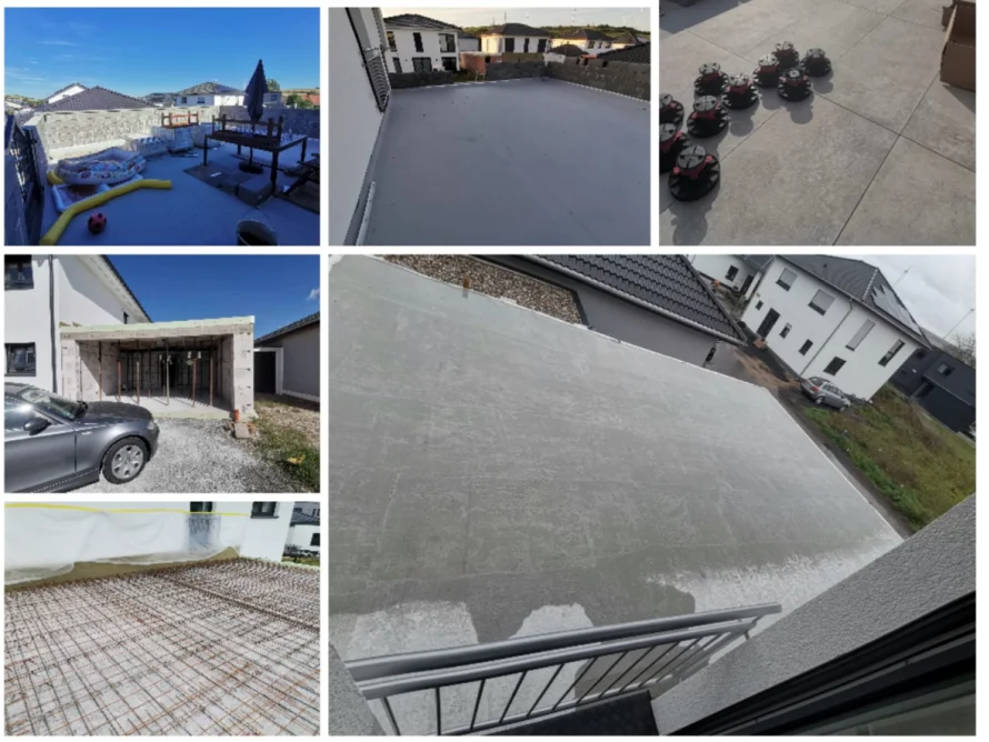 Bau einer Dachterrasse