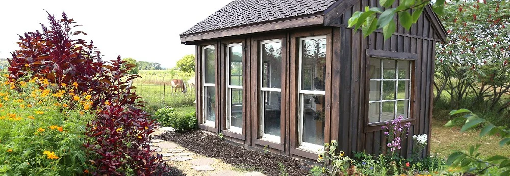 Gartenhaus im Rohbau