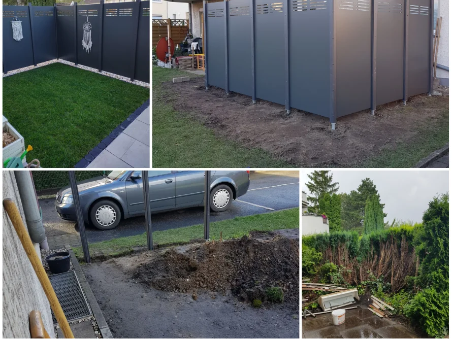 Gartenarbeit: Bau eines Gartenzauns