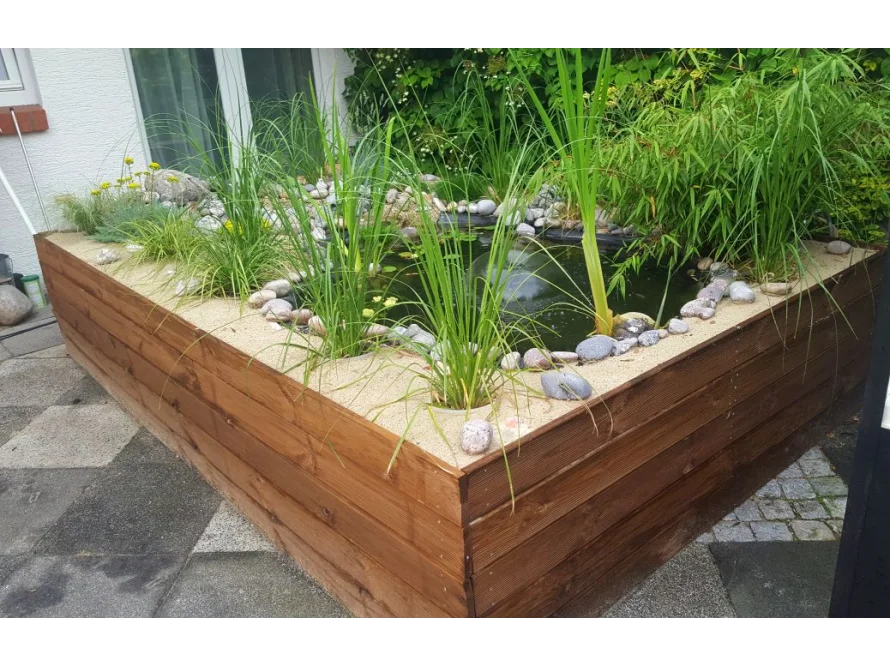 Gartenteich aus Holz