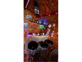 Gartenbar im Hawaii-Stil