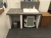 Badezimmerwaschbecken mit Unterschrank
