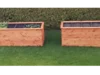 Zwei Hochbeete aus Holz