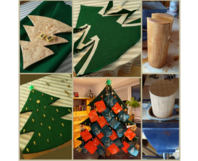 Herstellung eines DIY Adventskalenders in Tannenbaumform