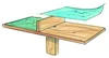 Skizze eines Tischtennistisches