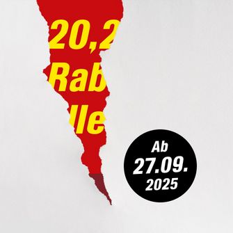 Ankündigung mit aufgerissenem Papier und dem Datum 27.09.2025.