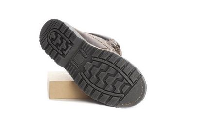 Schuhsohle Schwarze Schuhsohle von unten