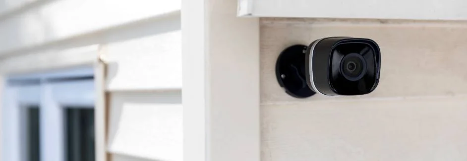 Überwachungskamera an Hauswand